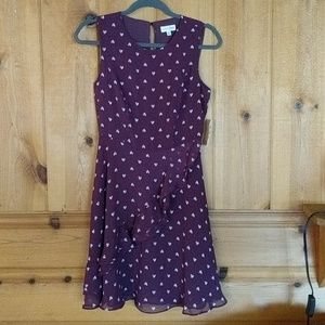 Maison Jules Heart Print Dress - Size Small